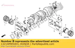 Here you can order the bearing a, connecting rod (blue)(daido) from Honda, with part number 13214MN5003: