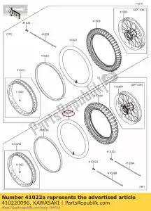 kawasaki 410220096 01 tube-pneu, 4.60-18(d), sni - La partie au fond