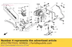 Here you can order the pipe c, fr. Brake from Honda, with part number 45127MCT910: