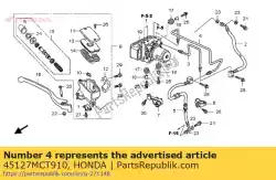 Aquí puede pedir tubo c, fr. Freno de Honda , con el número de pieza 45127MCT910: