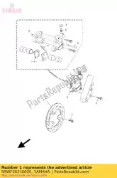 Here you can order the disc, brake from Yamaha, with part number 5RWF58310000: