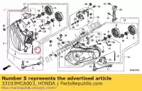 33103MCA003, Honda, schroef comp., straal aanpassen honda gl goldwing a  bagger f6 b gold wing deluxe abs 8a gl1800a gl1800 airbag gl1800b 1800 , Nieuw