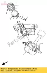 Aqui você pode pedir o pistão (1,00 mm o / s) em Yamaha , com o número da peça 2GV116380000: