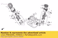 13217MEG000, Honda, bearing b, connecting rod honda vt shadow ca spirit c2 c vt750c vt750ca vt750c2 750 , New