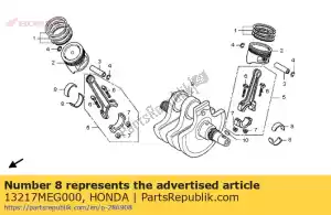 Honda 13217MEG000 bearing b, connecting rod - Bottom side