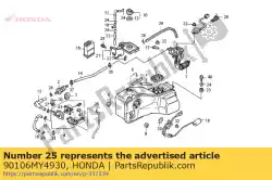 Aqui você pode pedir o parafuso, especial, 6mm em Honda , com o número da peça 90106MY4930: