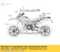 B045482, Piaggio Group, sticker panneau gauche 