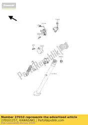 Aquí puede pedir interruptor, soporte lateral kl650-a2 de Kawasaki , con el número de pieza 270101257: