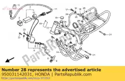 Here you can order the no description available at the moment from Honda, with part number 950031142031: