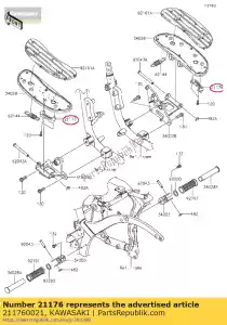 Kawasaki 211760021 sensor, banco - Lado inferior