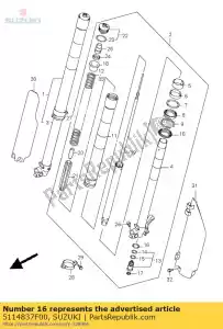 Suzuki 5114837F00 emballage - La partie au fond