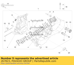 Aprilia 267823, Schok abs.supp.silent-block, OEM: Aprilia 267823