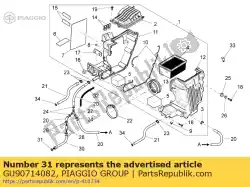 Here you can order the gasket from Piaggio Group, with part number GU90714082: