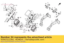 Here you can order the screw, tapping, 3x10 from Honda, with part number 9390322280: