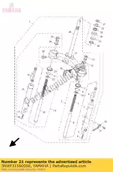 clip, oliekeerring van Yamaha, met onderdeel nummer 3NWF31560000, bestel je hier online: