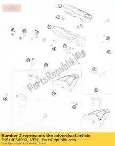 ktm 76514068000 sensor de velocímetro - Lado inferior