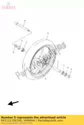 Here you can order the tire(120/70zr17 m/c58w mc011f) from Yamaha, with part number 941121706700: