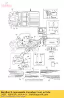 1XDF15680000, Yamaha, etykieta, ostrze?enie yamaha  yxm 700 2014 2015 2016 2017 2018 2019 2020, Nowy