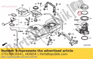 honda 17515MCAS41 anillo de bloqueo, bomba de combustible - Lado inferior