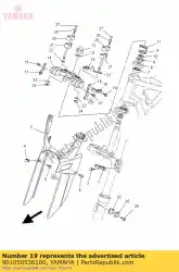 Aquí puede pedir tornillo, a base de arandela (58x) de Yamaha , con el número de pieza 901050536100: