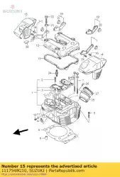Aquí puede pedir tapa, cyl head co de Suzuki , con el número de pieza 1117548G10: