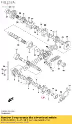 Aqui você pode pedir o engrenagem, 6ª marcha em Suzuki , com o número da peça 2426120F00: