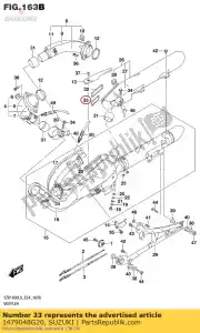 suzuki 1479048G20 protetor, baixo - Lado inferior