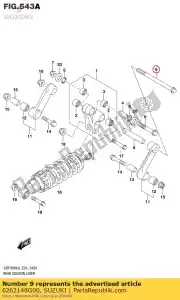 Suzuki 6262148G00 parafuso, almofada rr - Lado inferior