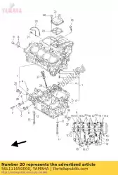 Aquí puede pedir plato, respiradero de Yamaha , con el número de pieza 5SL111650000: