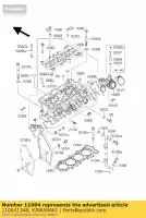 110041348, Kawasaki, guarnizione-testa zx600-j1 kawasaki zx 600 2000 2001, Nuovo