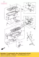 4NK274140000, Yamaha, amortecedor, apoio para os pés yamaha xvz royalstar xvza 1300, Novo