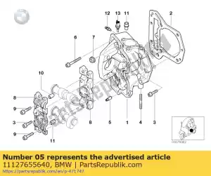 bmw 11127655640 klepgeleider - Onderkant