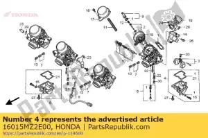 Honda 16015MZ2E00 conjunto de cámara, flotador (# 1) - Lado inferior