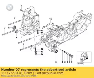 bmw 11117653418 stud bolt - Bottom side