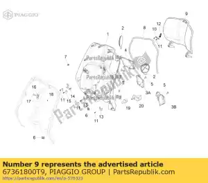 Piaggio Group 67361800T9 gep?ckfachklappe - Lado inferior