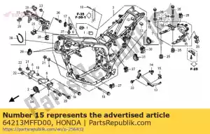 honda 64213MFFD00 resta, l. sotto il cappuccio - Il fondo