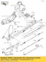 540170306, Kawasaki, cable-starter klx150fff kawasaki  d tracker 150 2016 2017 2018 2019 2021, New