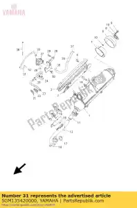 yamaha 5GM135420000 hose, vacuum sensing 1 - Bottom side