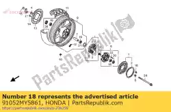 Qui puoi ordinare cuscinetto, sfera radiale, 62042rs1 da Honda , con numero parte 91052MY5861: