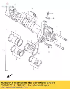 Suzuki 5930017811 zestaw podk?adek i podk?adek - Dół