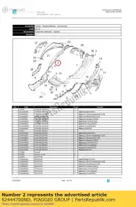 Piaggio Group 62444700ND rh side panel - Bottom side