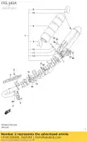 1418135G00, Suzuki, pakking, uitlaat suzuki  lt r rm z rmx 450 2005 2006 2007 2008 2009 2010 2011 2012 2014 2015 2016 2017 2018 2019, Nieuw