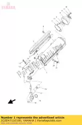 Aquí puede pedir silenciador de Yamaha , con el número de pieza 1C0E47110100: