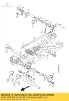 2541110F20, Suzuki, eje, cambio de marchas suzuki vl intruder lc c1500 vl1500 1500 , Nuevo