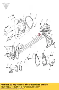 triumph T1260217 uszczelka, odpowietrznik - Dół