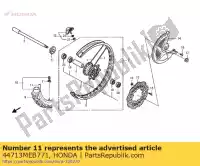 44713MEB771, Honda, klapa, opona (pirelli honda crf  r x cr crf450r cr125r cr250r crf250r 250 450 125 , Nowy