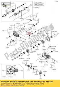 kawasaki 160850605 01 marcha, 65t - Lado inferior