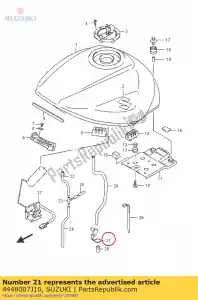 suzuki 4448007J10 comp guia, drai - Lado inferior