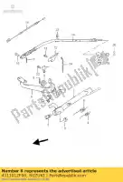 4311012F00, Suzuki, pedaal, rem suzuki gz marauder  u gz125 125 , Nieuw