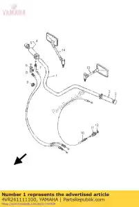 yamaha 4VR261111100 guidon - La partie au fond